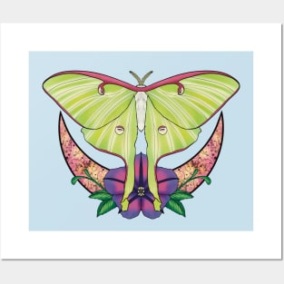 Luna Moth Posters and Art